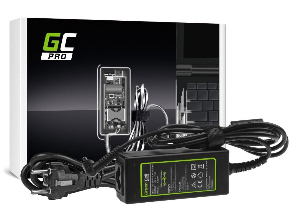 Green Cell PRO Notebook töltő Asus 19V ; 1.75A ; 33W ; 4.0mm-1.35mm (AD70P) Green Cell PRO Notebook töltő Asus 19V ; 1.75A ; 33W ; 4.0mm-1.35mm (AD70P)