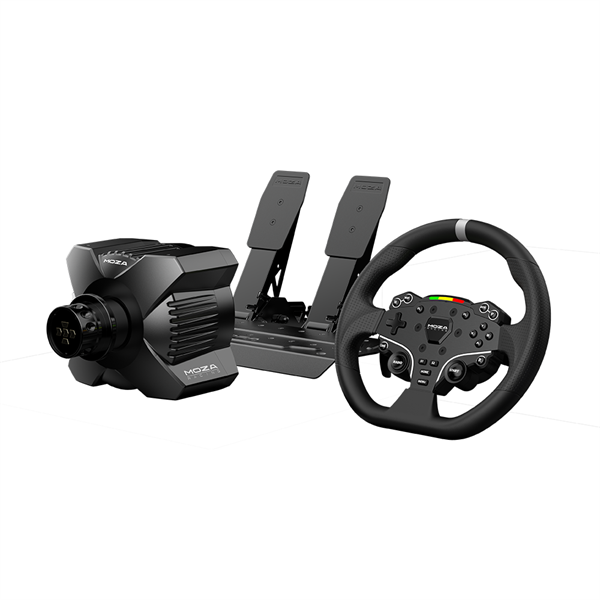 Moza Racing kormány R3 PC Szimulátor szett Direct Drive R3 bázis ES kormány SR-P Lite pedál bilincs Moza Racing kormány R3 PC Szimulátor szett Direct Drive R3 bázis ES kormány SR-P Lite pedál bilincs