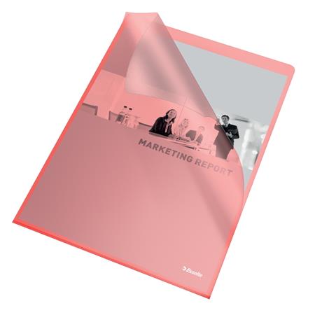 Esselte A4 narancsos 105mikron 25db/cs piros genotherm