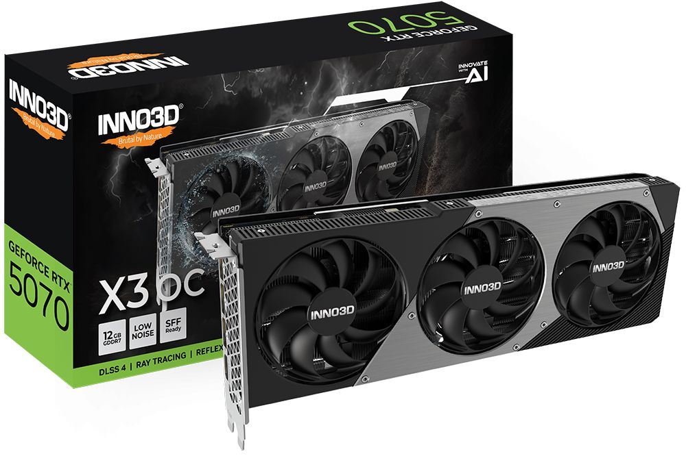 Inno3D GeForce RTX5070 12GB GDDR7 X3 OC Videókártya