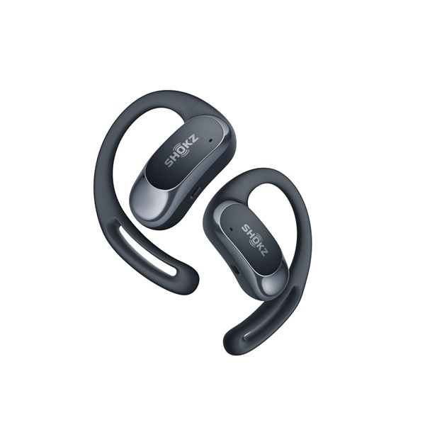 Shokz OpenFit Air. True Wireless Bluetooth fekete sport fülhallgató Shokz OpenFit Air. True Wireless Bluetooth fekete sport fülhallgató