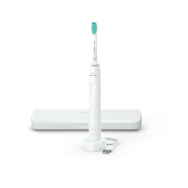 Philips HX3673/13 Sonicare 3100 series szónikus elektromos fogkefe fehér + utazótok Philips HX3673/13 Sonicare 3100 series szónikus elektromos fogkefe fehér + utazótok