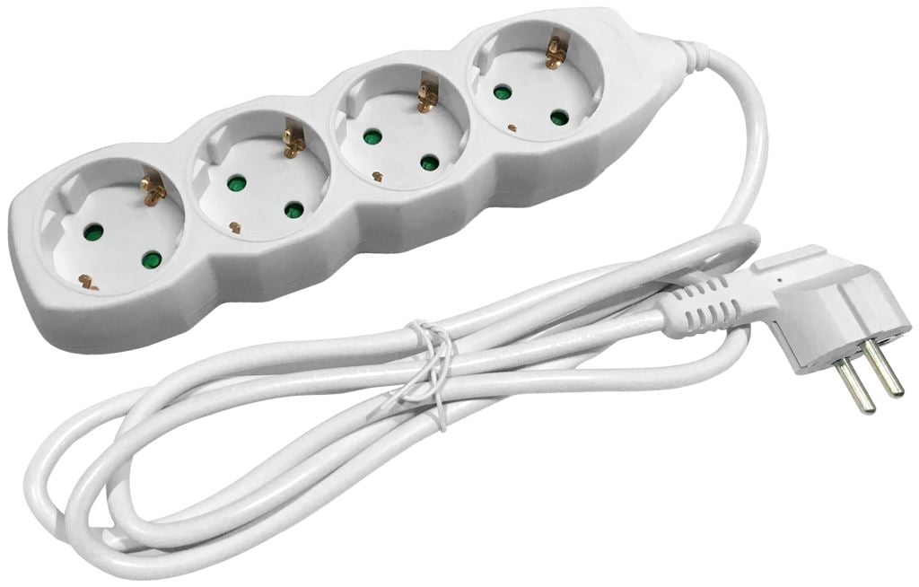 Entac elosztó 4 foglalat, 3m kábel (ESE1.5G4-3) Entac elosztó 4 foglalat, 3m kábel (ESE1.5G4-3)