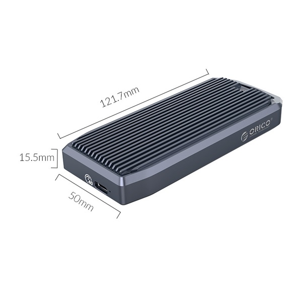 Orico  M2V01-C4-GY /91/ Enclosure  USB-C 4.0 -> M.2 NVMe Külső M.2 ház 