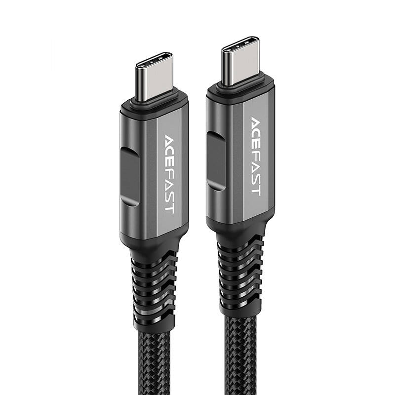 Cable USB-C to USB-C Acefast C1-09, 48W,  1m (black-gray)