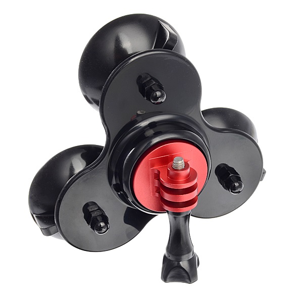 SJCAM Triple Suction Cup Mount  Removable Fekete