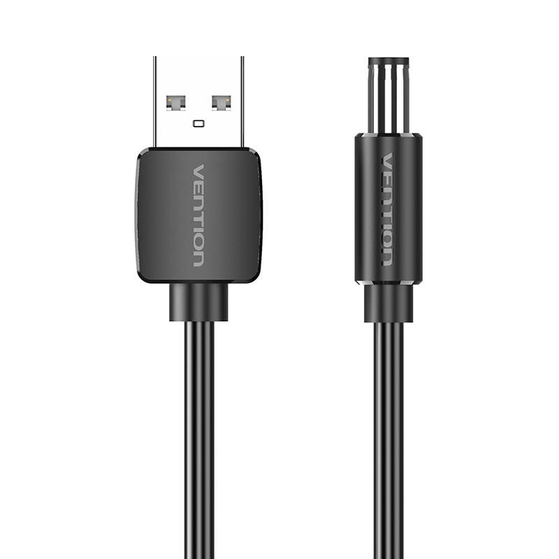 USB to DC 5.5mm Power Cable 1.5m Vention CEYBG (black)