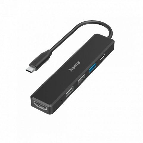 Hama notebook dokkoló USB 3.2 TYPE-C 5in1 fekete (213259)