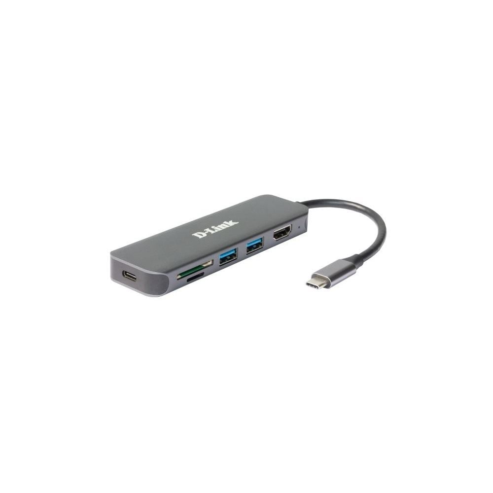 D-Link DUB-2327 2 portos USB HUB + USB-C + HDMI + kártyaolvasó D-Link DUB-2327 2 portos USB HUB + USB-C + HDMI + kártyaolvasó