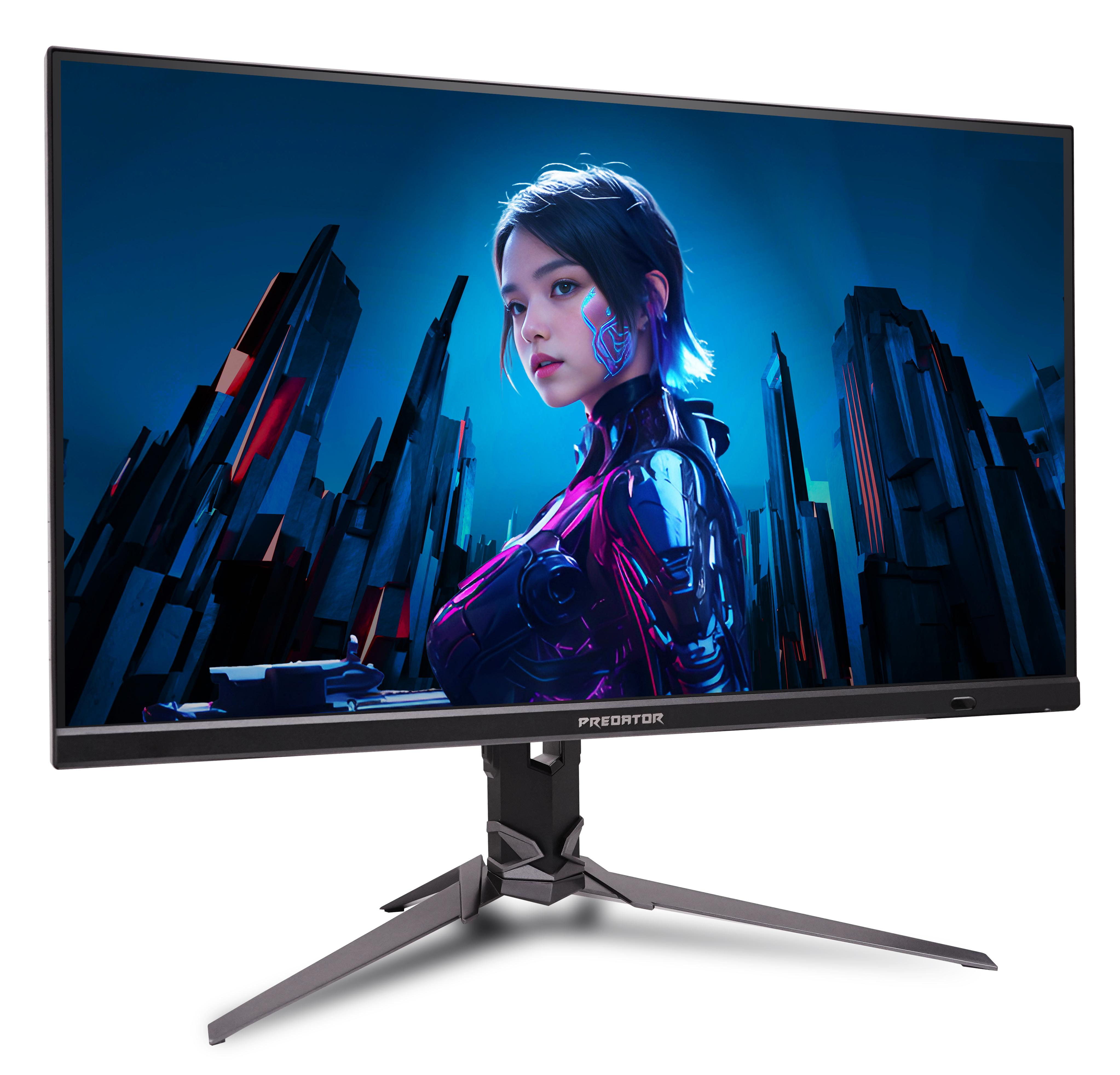 Acer 27" Predator XB273UX1bmiiprx Monitor - 2560x1440, QHD, LED, IPS, 200Hz, 1ms, Hangszóró, FreeSync, Pivot, Gamer, Fekete