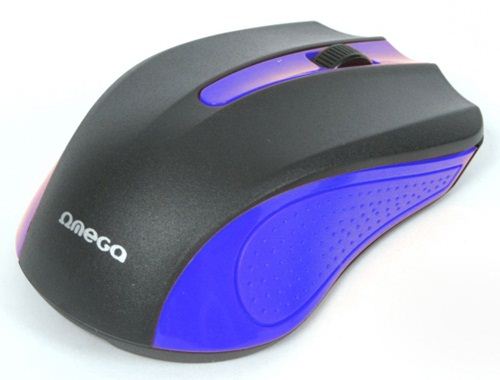 Omega OM05BL optikai egér USB fekete-kék Omega OM05BL optikai egér USB fekete-kék