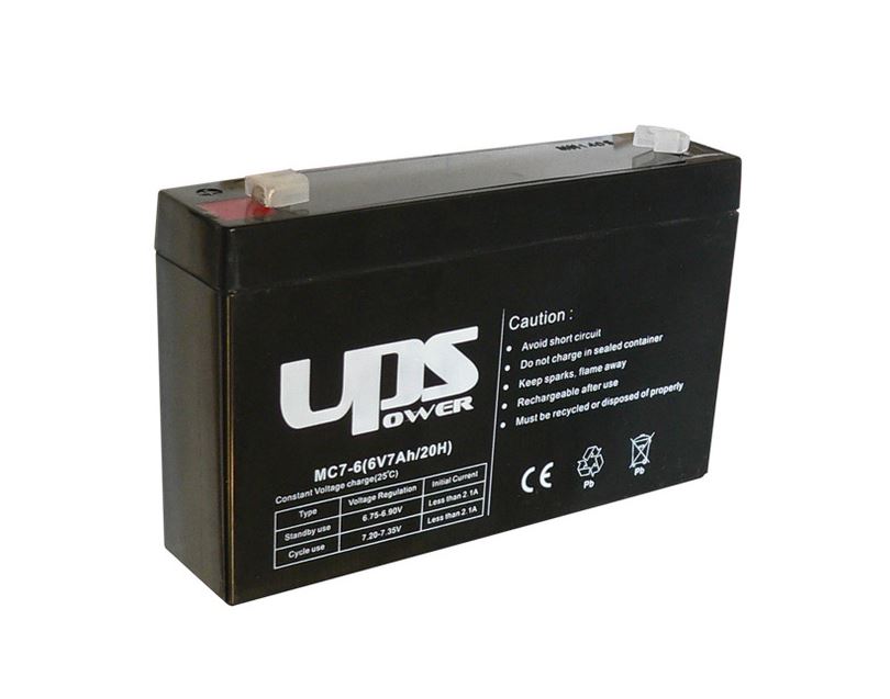 UPS Power zselés ólomsavas gondozásmentes akkumulátor 6V 7000mAh 151x34x98.5mm (MC7-6) UPS Power zselés ólomsavas gondozásmentes akkumulátor 6V 7000mAh 151x34x98.5mm (MC7-6)