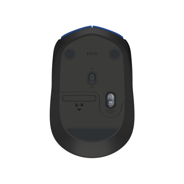 Logitech M171 vezeték nélküli egér kék-fekete (910-004640) USB