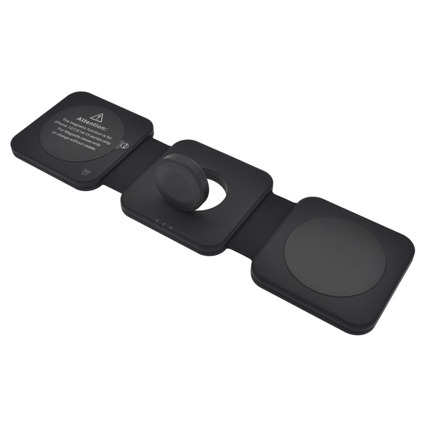 Dviced 3-in-1 Foldable Magnetic Wireless töltő Fekete