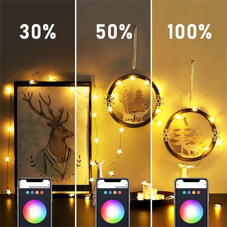 Garden of Eden 58381B SMART FÉNYFÜZÉR, CSILLAG, USB, 20 LED, 2 M, BLUETOOTH