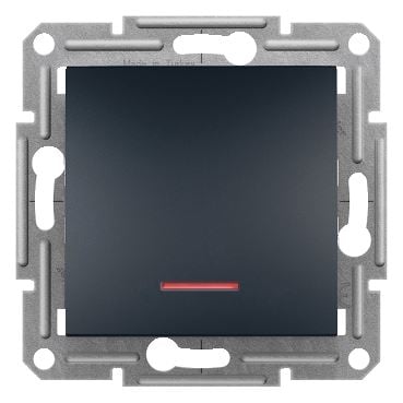 Schneider EPH1500171 ASFORA jelzőfényes/rugós bekötés váltókapcsoló antracit Schneider EPH1500171 ASFORA jelzőfényes/rugós bekötés váltókapcsoló antracit