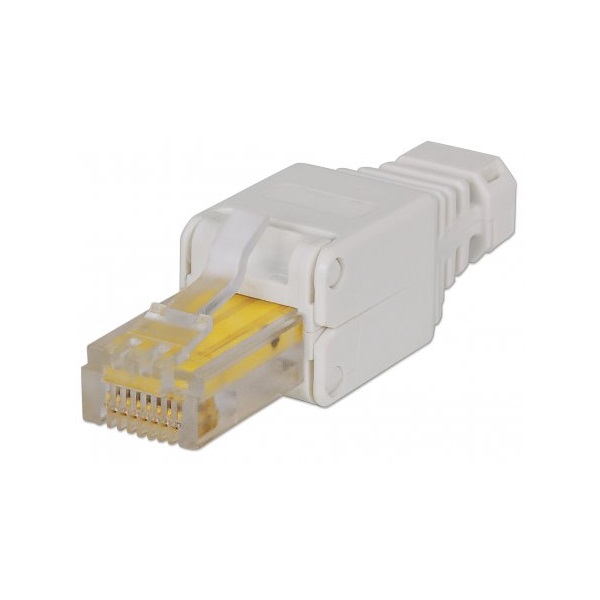 Manhattan Csatlakozó  RJ45 dugó  krimpelő fogó nélküli bekötés  Tooless design (Cat5/5e/6)