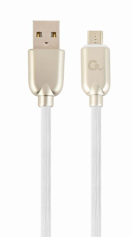 Gembird Micro-USB - USB-A adat- és töltőkábel 2m fehér (CC-USB2R-AMmBM-2M-W) Gembird Micro-USB - USB-A adat- és töltőkábel 2m fehér (CC-USB2R-AMmBM-2M-W)