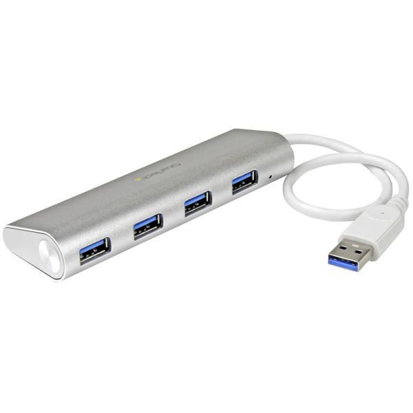 StarTech.com 4 portos USB 3.0 Hub ezüst (ST43004UA) StarTech.com 4 portos USB 3.0 Hub ezüst (ST43004UA)