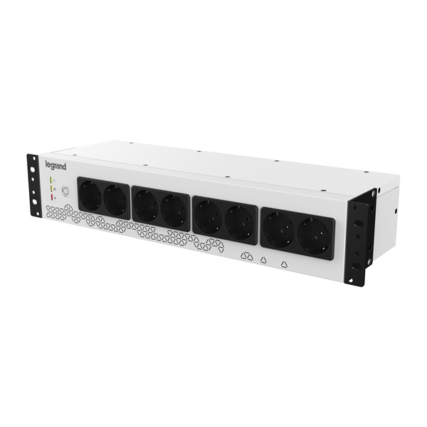 Legrand KEOR uPDU 800VA 19" 8xSCH szünetmentes elosztósor (310332)