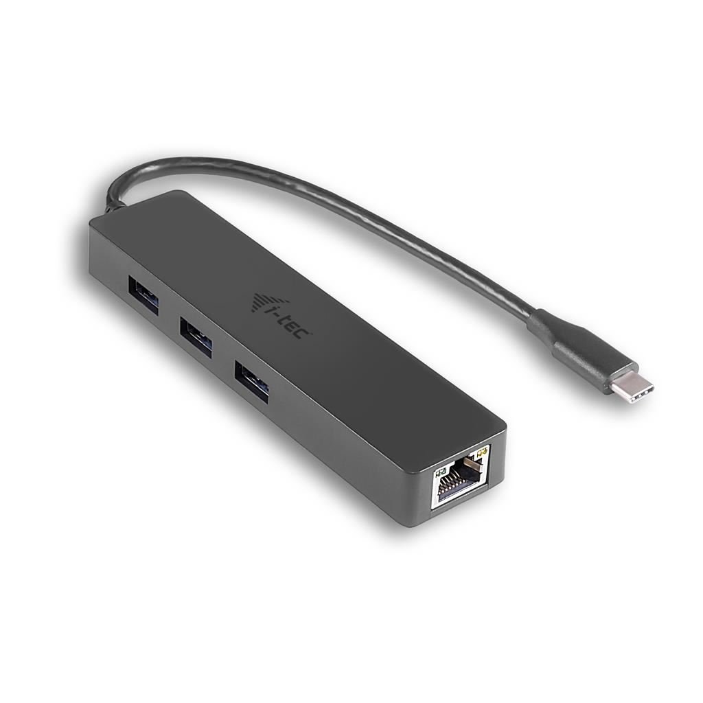 i-tec USB C Slim 3 portos HUB USB 3.0 to RJ-45 3x USB 3.0 (C31GL3SLIM) i-tec USB C Slim 3 portos HUB USB 3.0 to RJ-45 3x USB 3.0 (C31GL3SLIM)