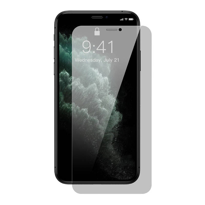 Baseus Crystal Privacy Protection Tempered Glass 0.3mm for iPhone X/XS
