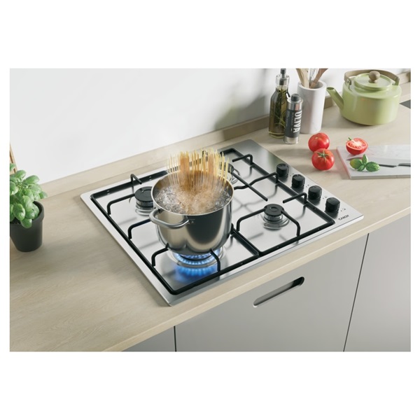 Candy CHW6LBX beépíthető gáz főzőlap inox
