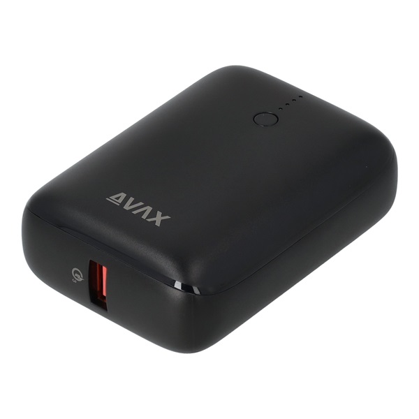 Avax PB105B Mini 10000mAh fekete powerbank Avax PB105B Mini 10000mAh fekete powerbank