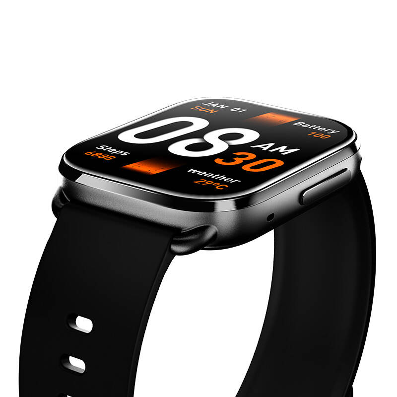   QCY WATCH GS Okosóra Fekete