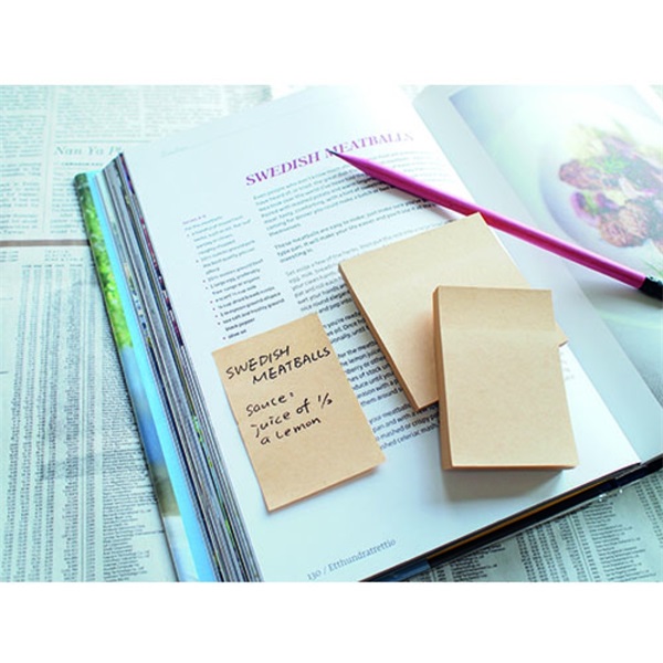 Stick`N KraftNotes 76x51mm 100lap öntapadós natúr jegyzettömb Stick`N KraftNotes 76x51mm 100lap öntapadós natúr jegyzettömb
