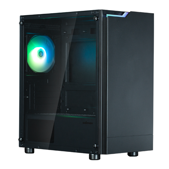  Zalman Midi T4 Plus Számítógépház Fekete