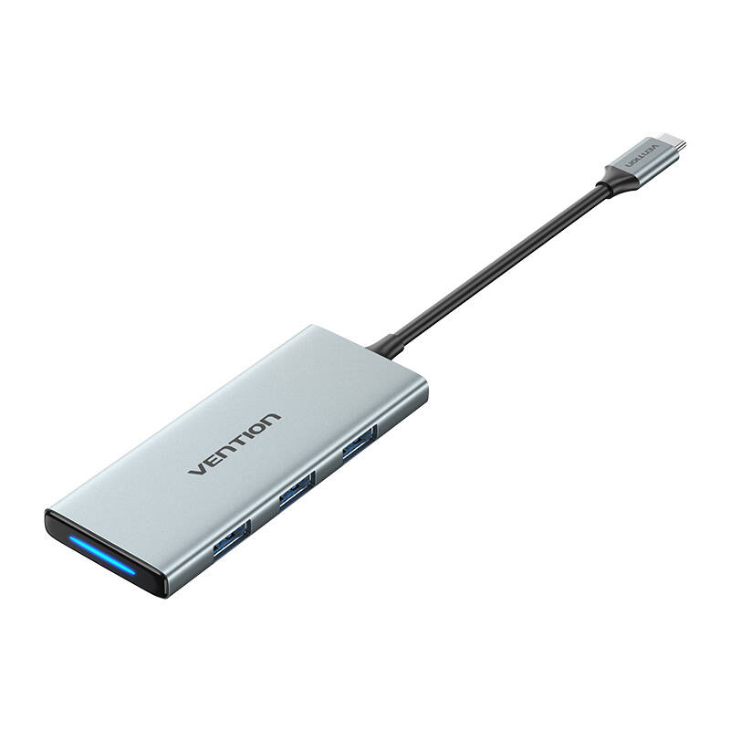 USB-C to HDMI, 3x USB 3.0, SD, TF, PD Hub Vention TOPHB 0.15m Gray USB-C to HDMI, 3x USB 3.0, SD, TF, PD Hub Vention TOPHB 0.15m Gray