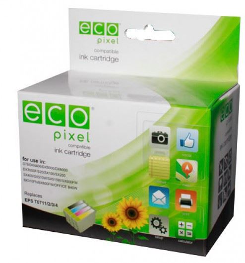 Ecopixel HP CH561/CH563EE/301XL utángyártott patron fekete Ecopixel HP CH561/CH563EE/301XL utángyártott patron fekete
