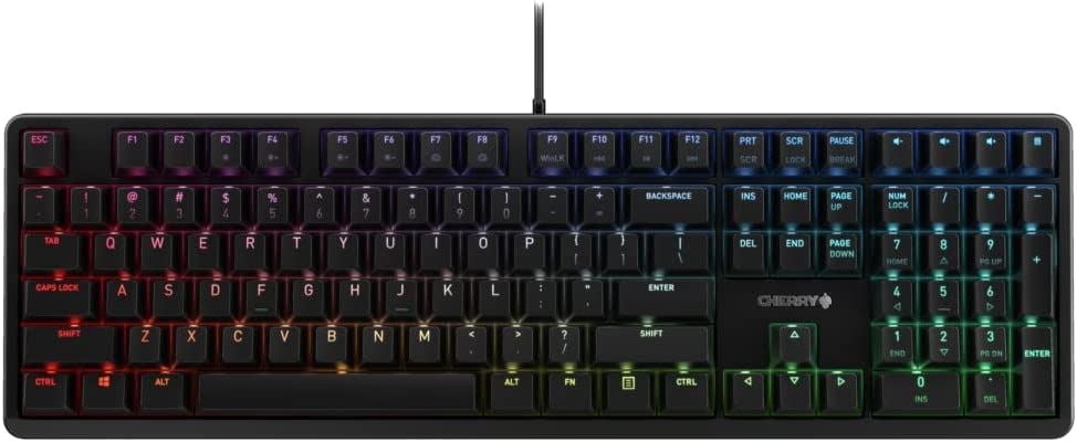Cherry G80-3000N RGB mechanikius német billentyűzet fekete (G80-3838LWBDE-2)