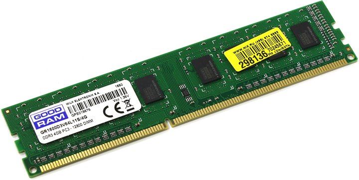 Good Ram 4GB DDR3 1600MHz Memória