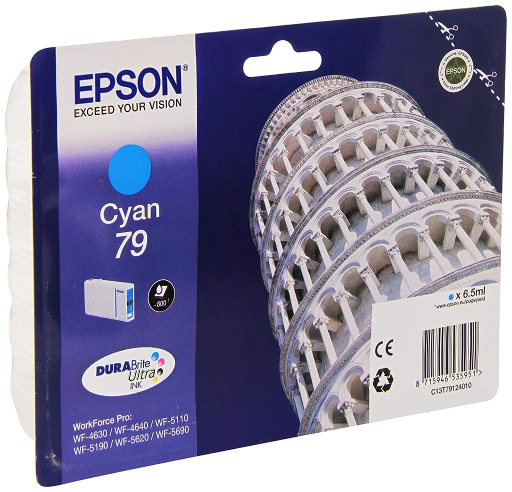 Epson 79 DURABrite Ultra tintapatron cián (C13T79124010) Epson 79 DURABrite Ultra tintapatron cián (C13T79124010)