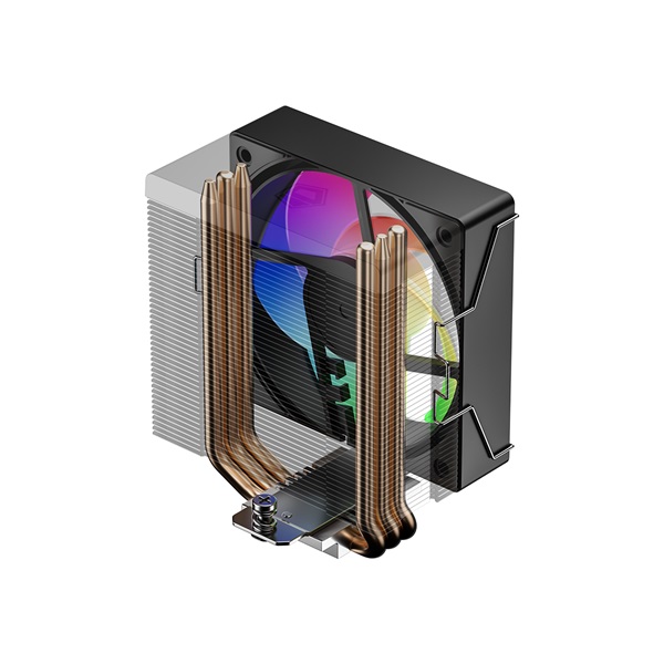 ID-Cooling  SE-903-XT V2 ARGB 29,1dB max. 80,02 m3/h 4pin csatlakozó  3 db heatpipe 9cm  PWM CPU Cooler
