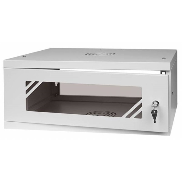 Stalflex 4U fali rack szekrény 19" 450mm szürke (RC19-4U-450GG)