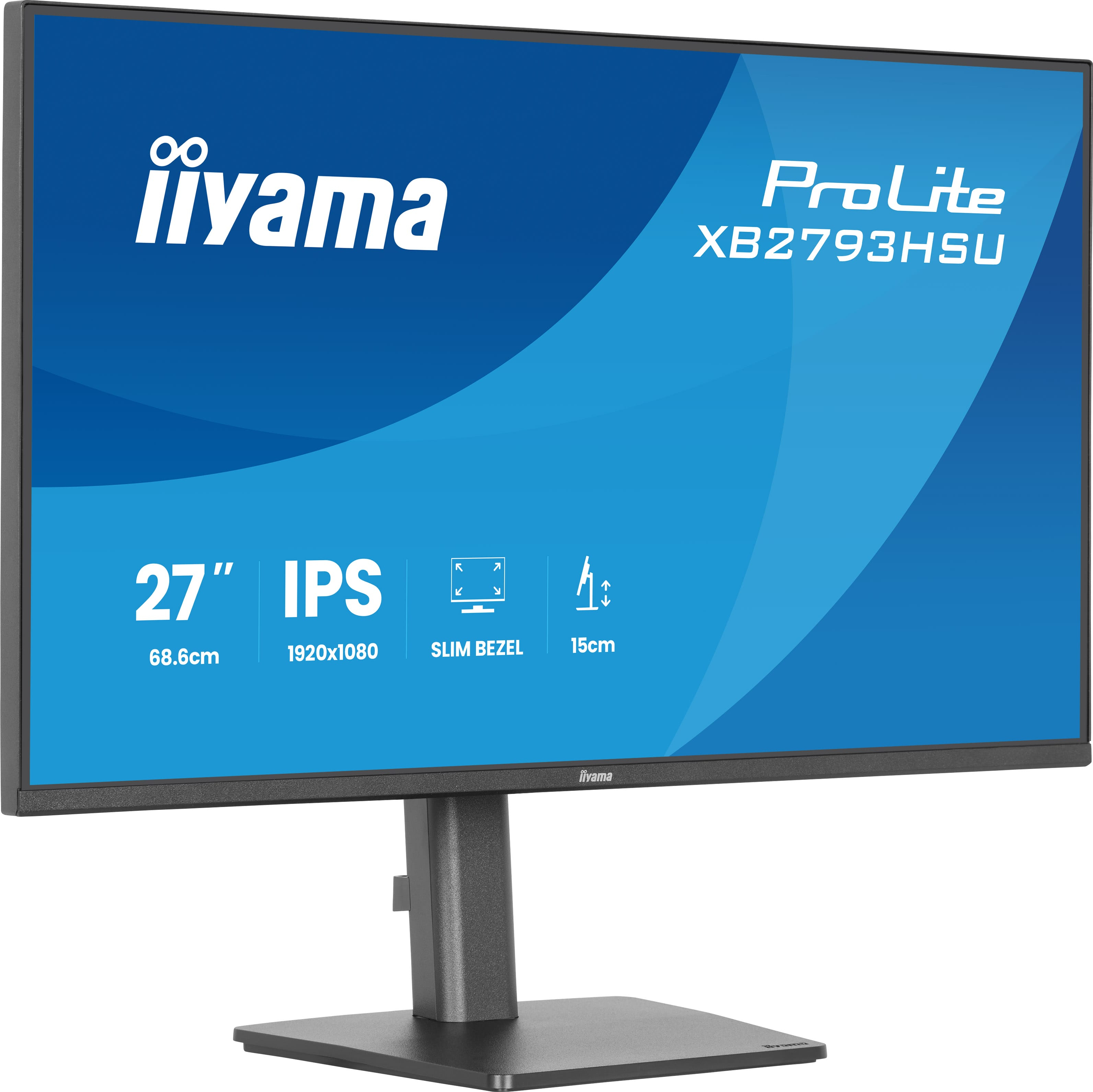iiyama 27" ProLite XB2793HSU-B1 IPS LED Monitor - 1920x1080, Full HD, 120Hz, 1ms, Hangszóró, Fekete
