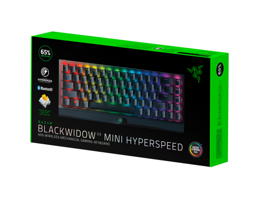 Razer BlackWidow V3 Mini HyperSpeed (Yellow Switch) Phantom Ed.  US Layout