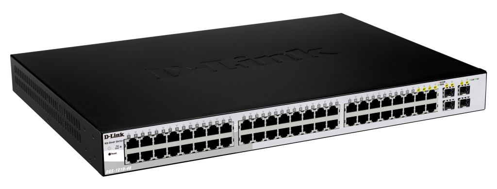D-Link DGS-1210-48 10/100/1000Mbps 48+4 portos switch D-Link DGS-1210-48 10/100/1000Mbps 48+4 portos switch