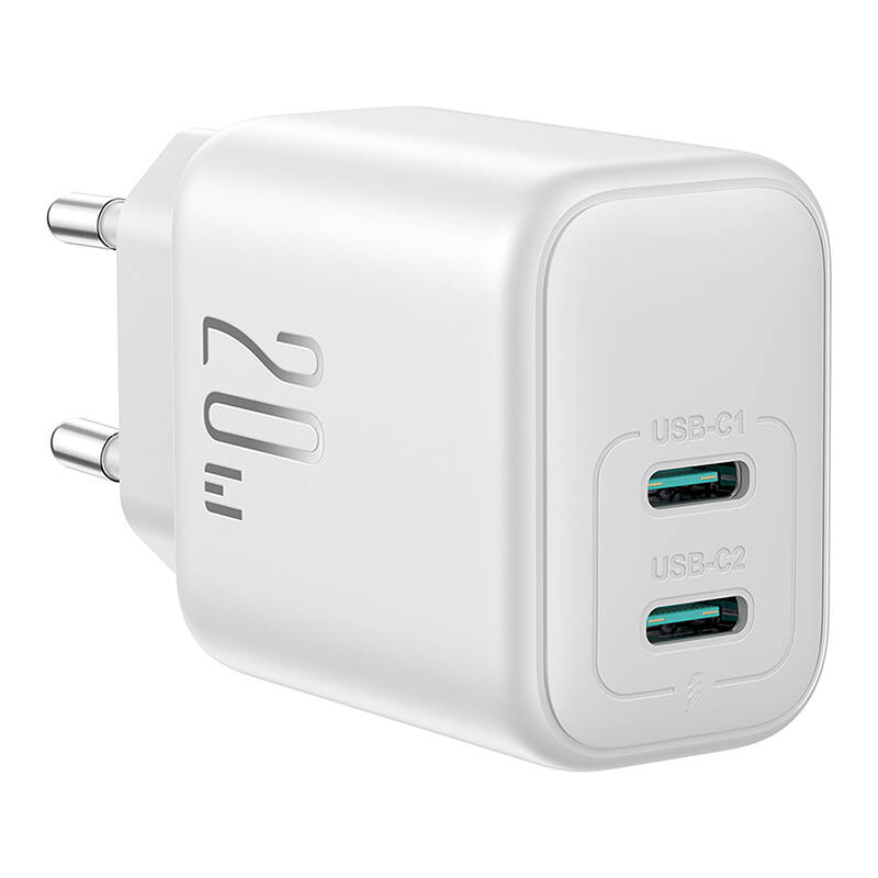 Joyroom JR-TCF12 kétportos (2C) 20W-os töltő (fehér) Joyroom JR-TCF12 kétportos (2C) 20W-os töltő (fehér)