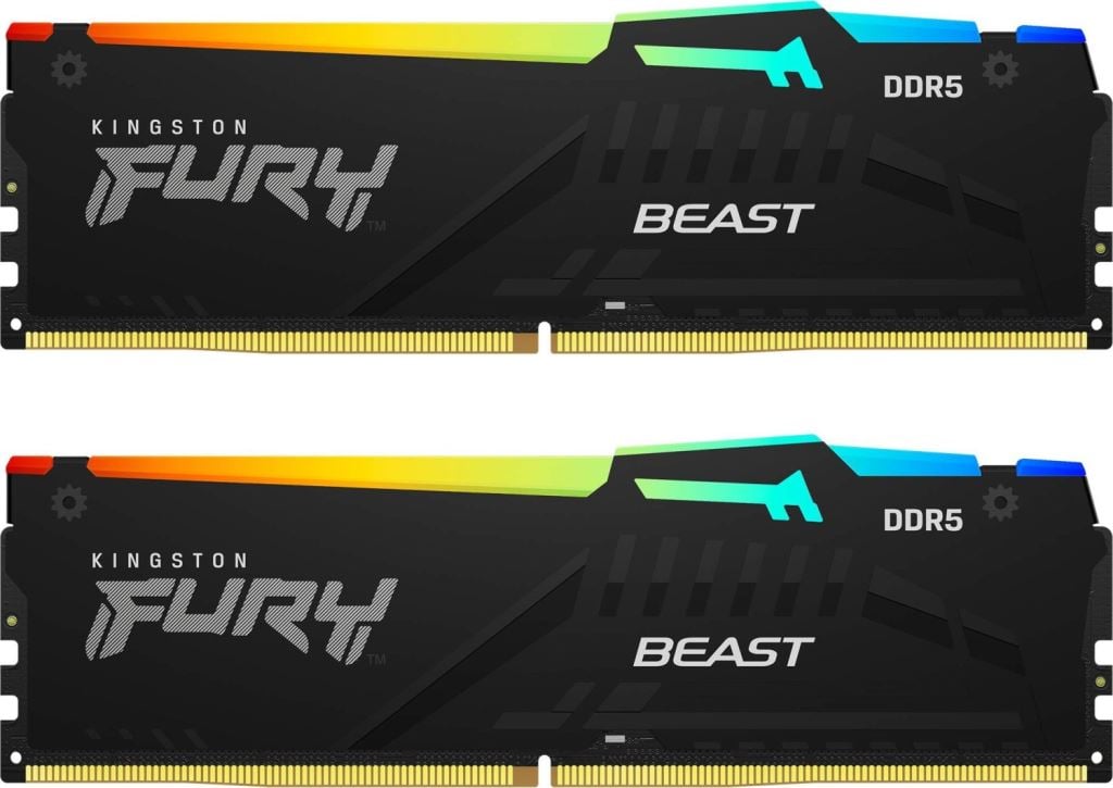 16GB 5600MHz DDR5 RAM Kingston Fury Beast RGB CL36 (2x8GB) (KF556C36BBEAK2-16) 16GB 5600MHz DDR5 RAM Kingston Fury Beast RGB CL36 (2x8GB) (KF556C36BBEAK2-16)