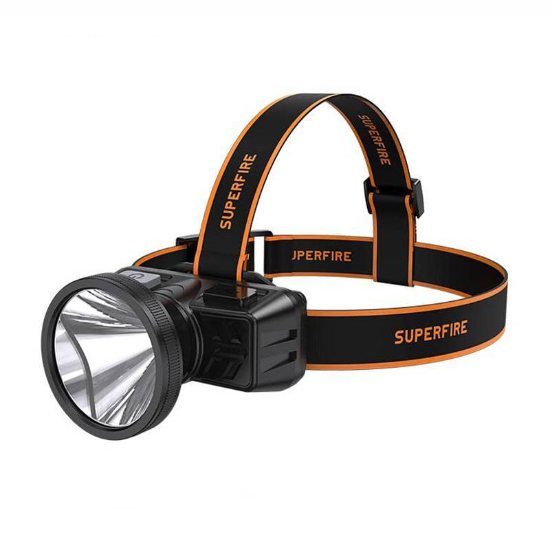 Superfire HL51 fejlámpa, 160lm, USB