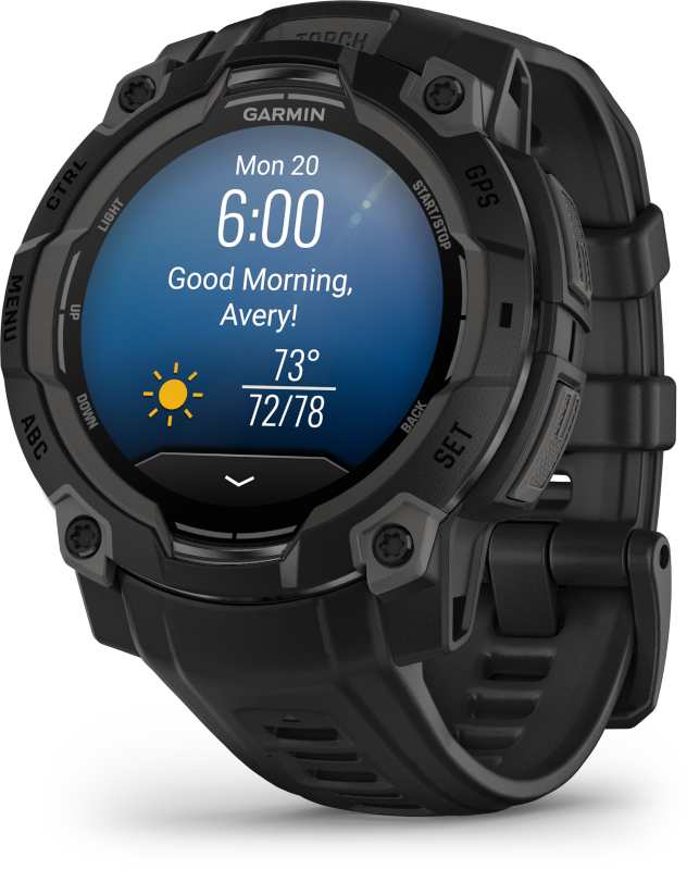 Garmin Instinct 3 45mm AMOLED okosóra Fekete