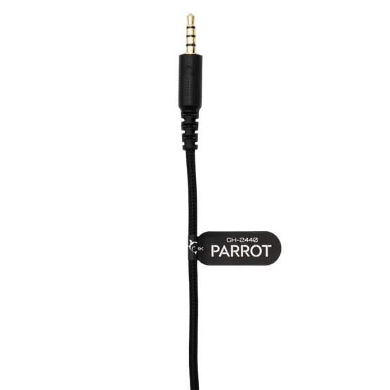  White Shark GH-2440B PARROT gamer fejhallgató mikrofonnal Fekete