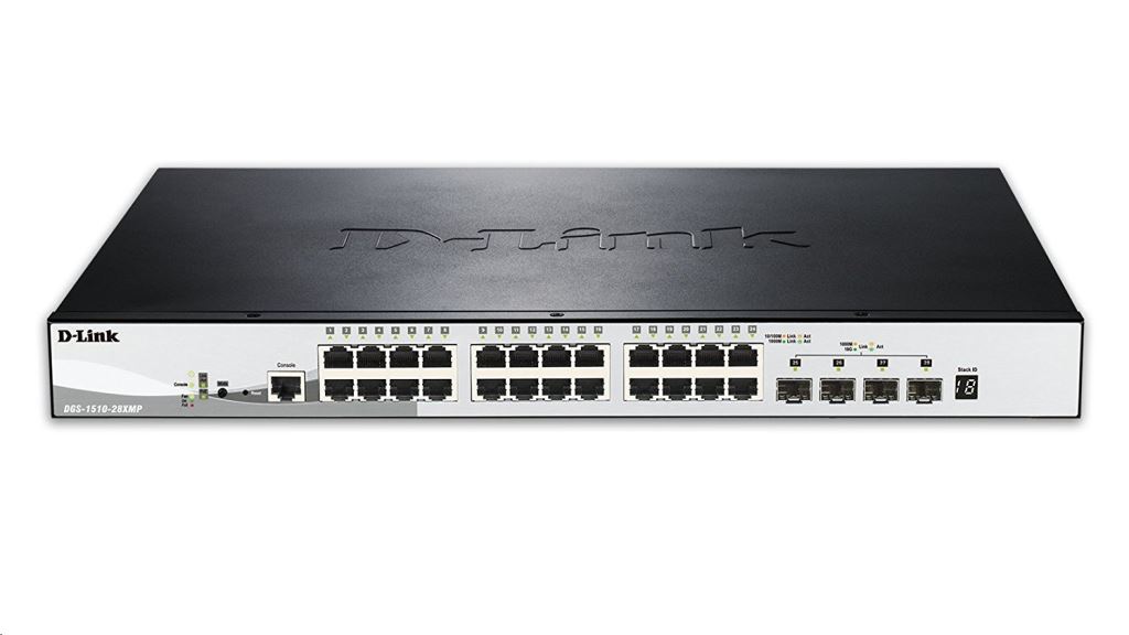 D-Link DGS-1510-28XMP 28 Port Gigabit SmartPro Switch D-Link DGS-1510-28XMP 28 Port Gigabit SmartPro Switch