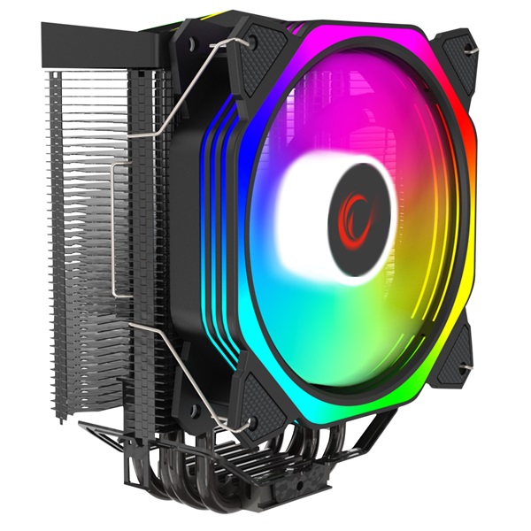 Rampage OCTAGON C50 max 40dB 96,84 m3/h 4 pin csatlakozó 12cm A-RGB LED CPU Cooler Rampage OCTAGON C50 max 40dB 96,84 m3/h 4 pin csatlakozó 12cm A-RGB LED CPU Cooler