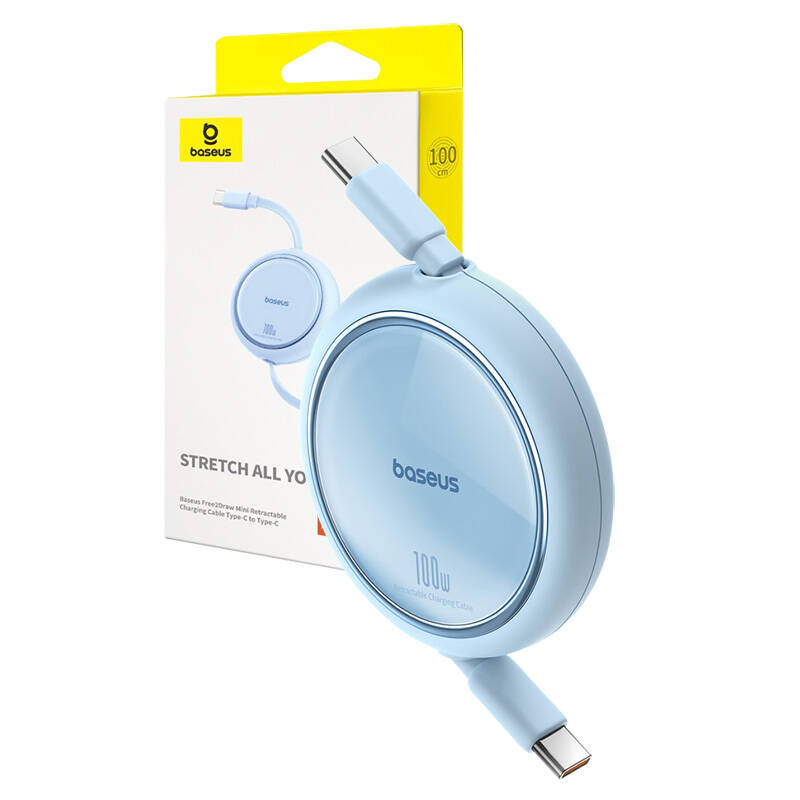 Baseus Free2Draw USB-C – USB-C kábel, PD, 100 W, 1 m