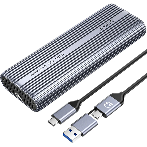 Orico ACOM2-U4-GY USB-C 4-> M.2 NVMe Külső M.2 ház Szürke Orico ACOM2-U4-GY USB-C 4-> M.2 NVMe Külső M.2 ház Szürke